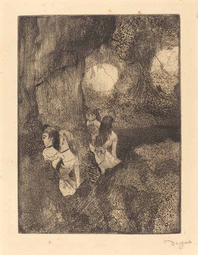 Dancers in the Wings by Edgar Degas